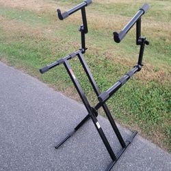 Proline PL402 2-Tier Double X-Braced Keyboard Stand 