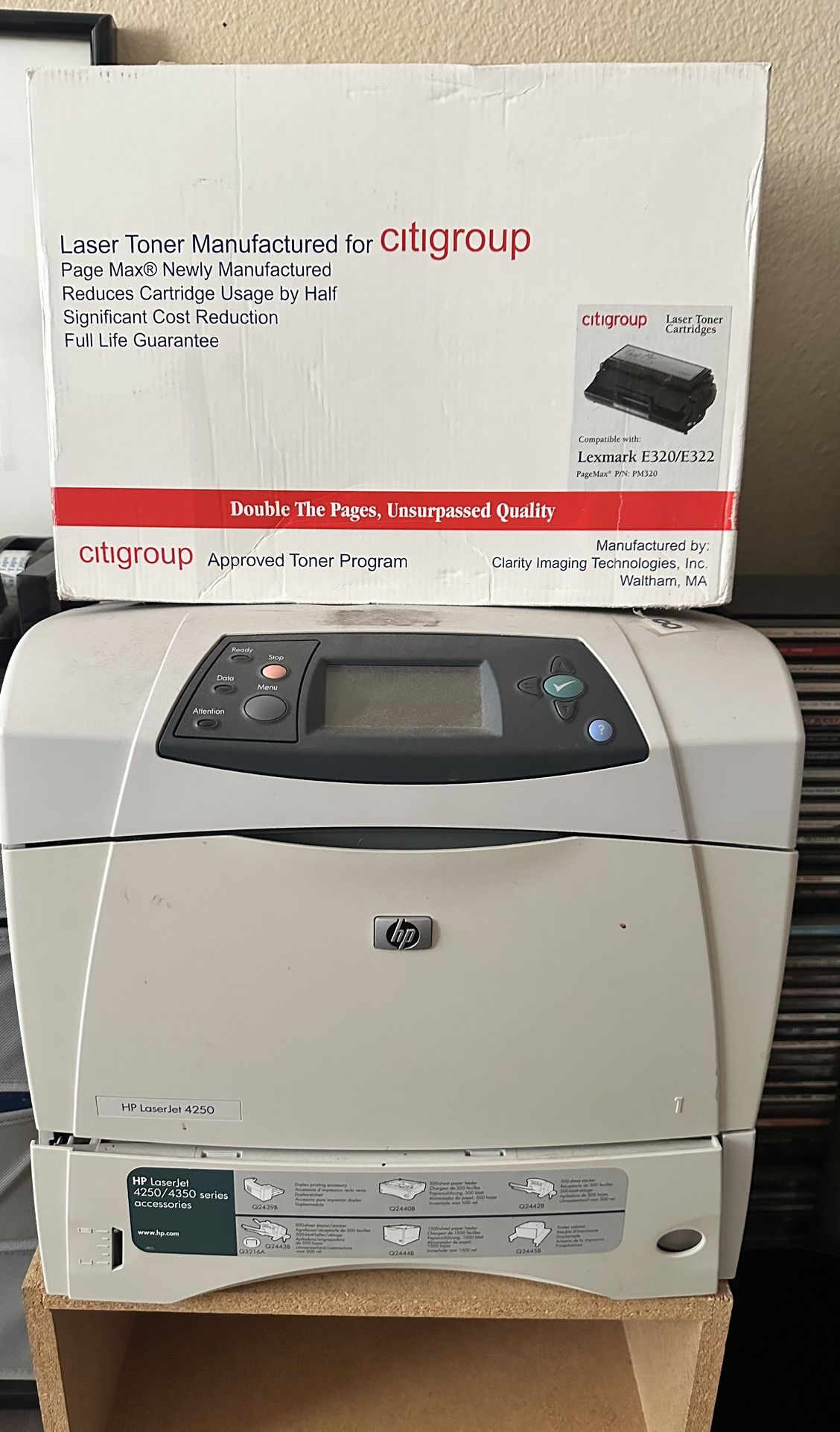 Black & White Printer 2 Boxes Cartridges