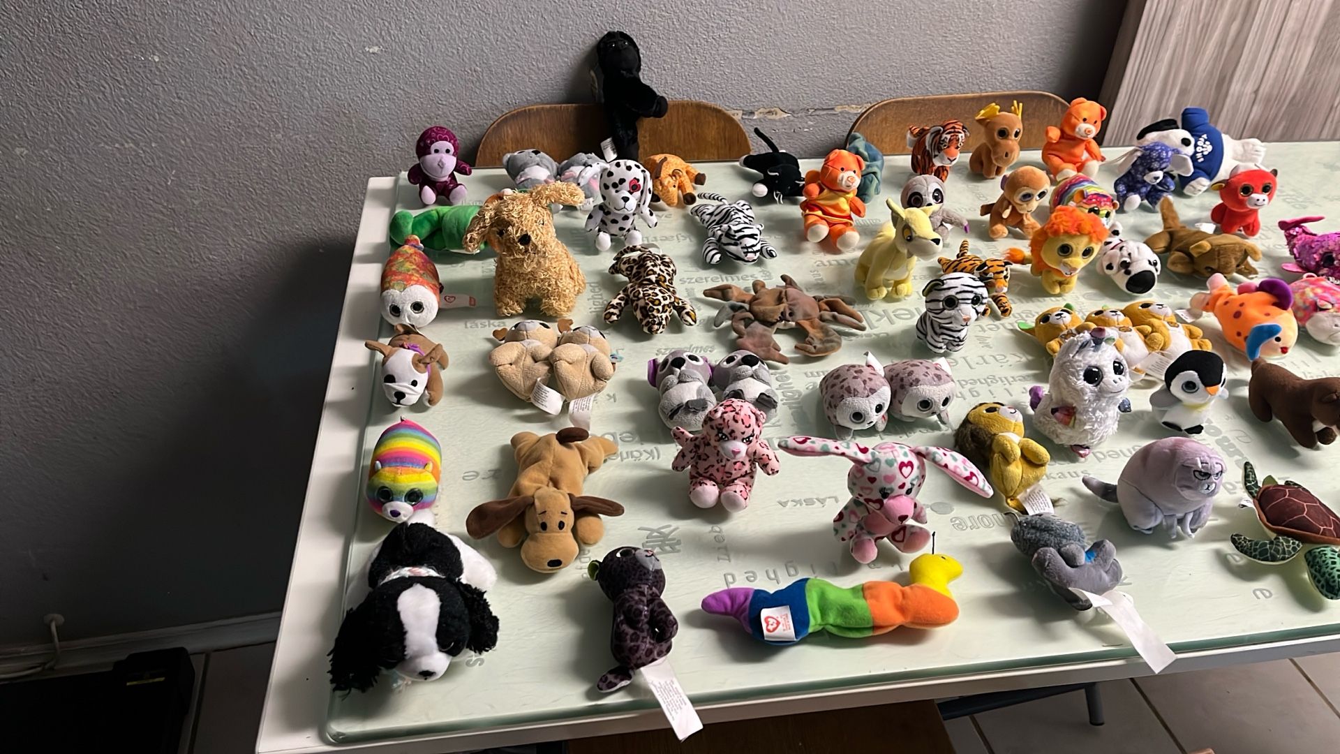 64 Assorted Ty Beanie Babies and Small Animals .50 Cents Each Or 3 X $1.00