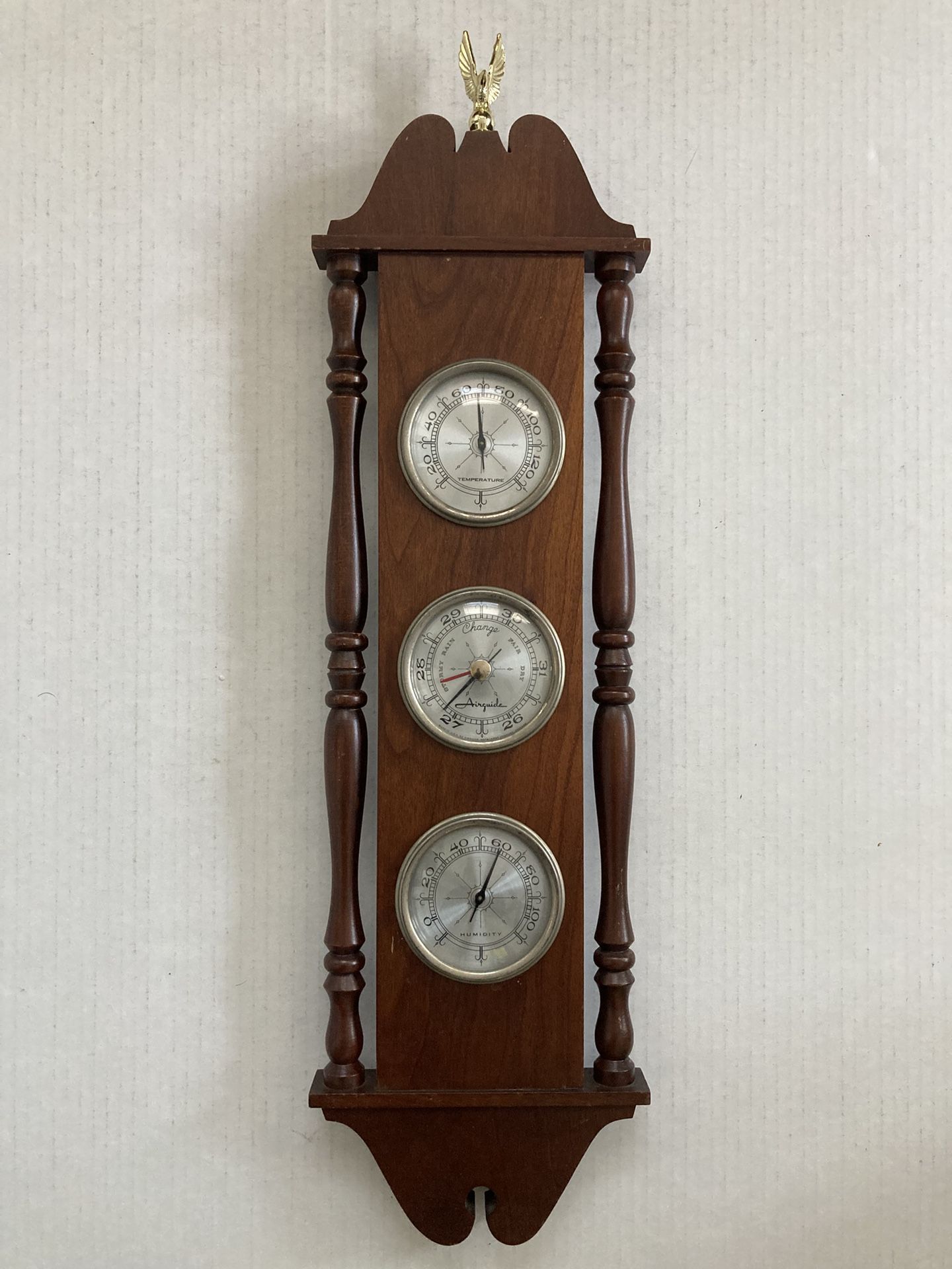Airguide Temperature Humidity Thermometer Weather Station Vintage Wooden,All Products : American Fashion Style Bags On Sale