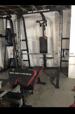 Home gym bench press