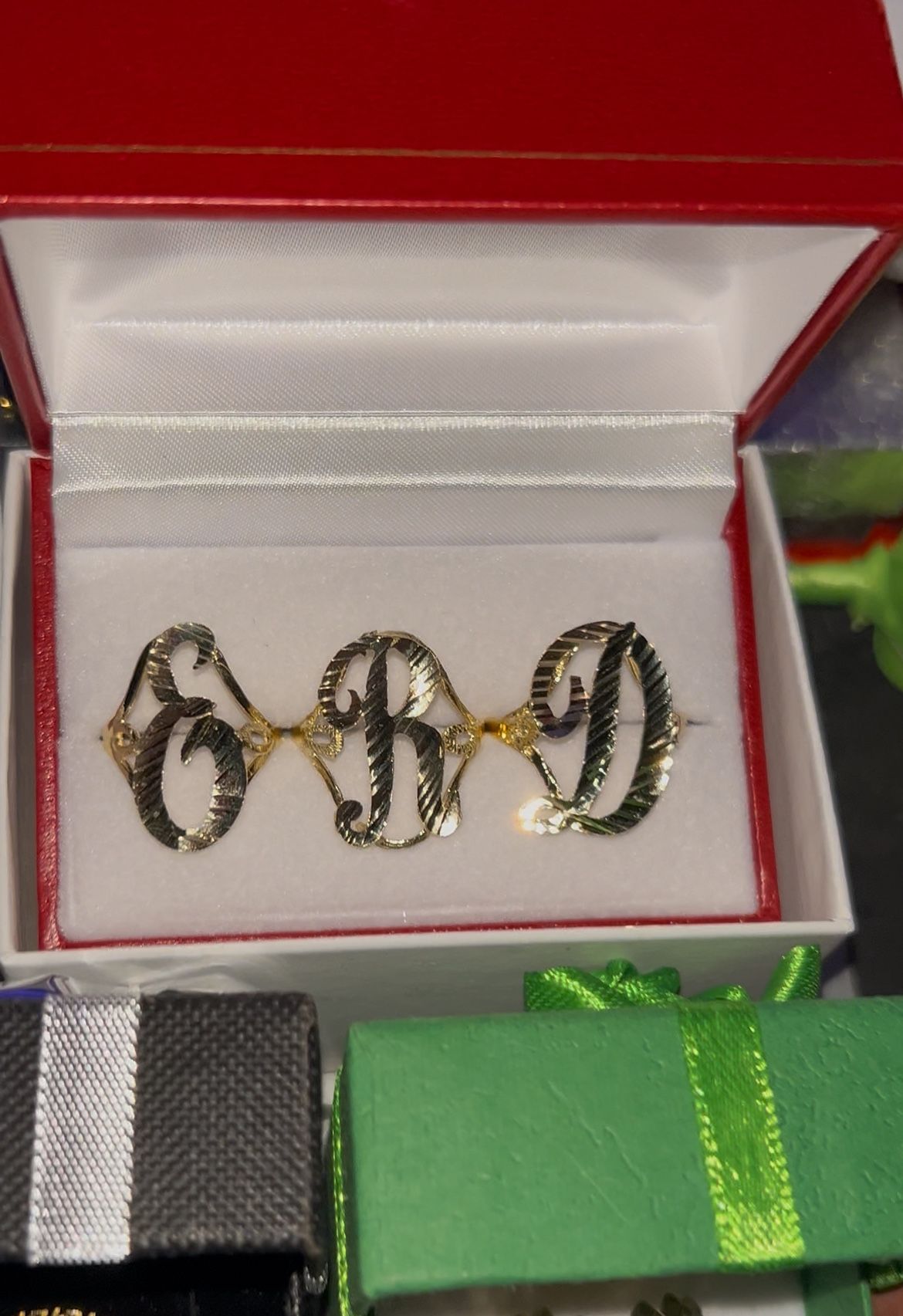 10K GOLD RINGS Letters