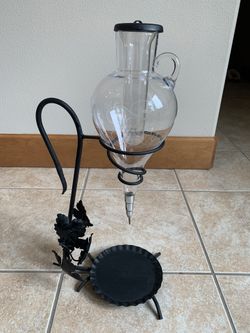 Hand Etched Wine Decanter