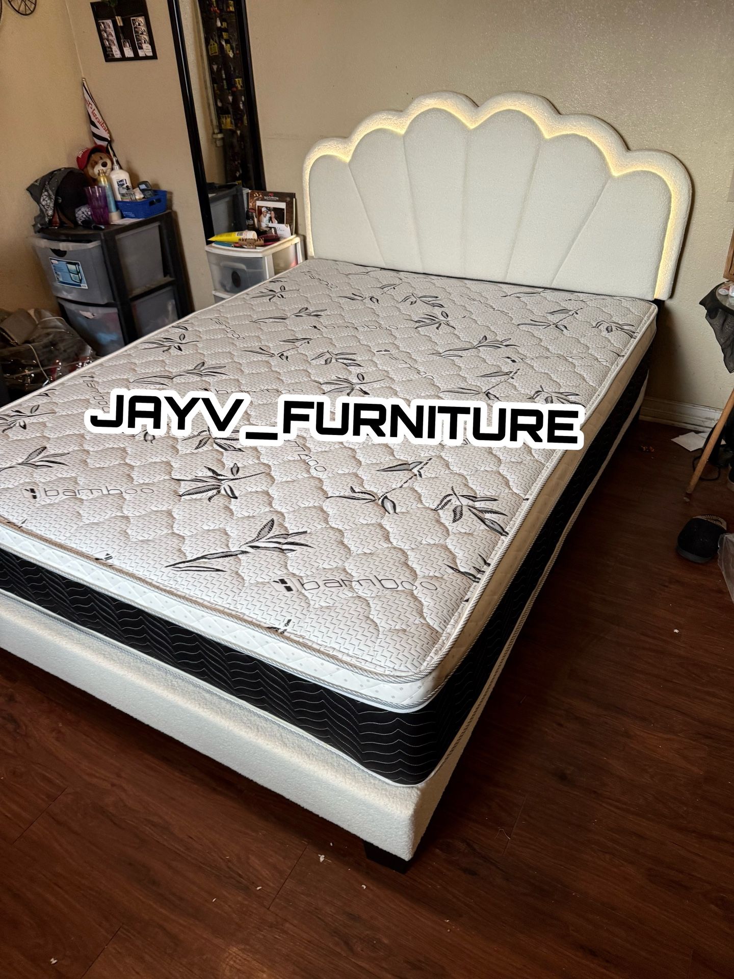 New Queen Bed Frame With Mattress