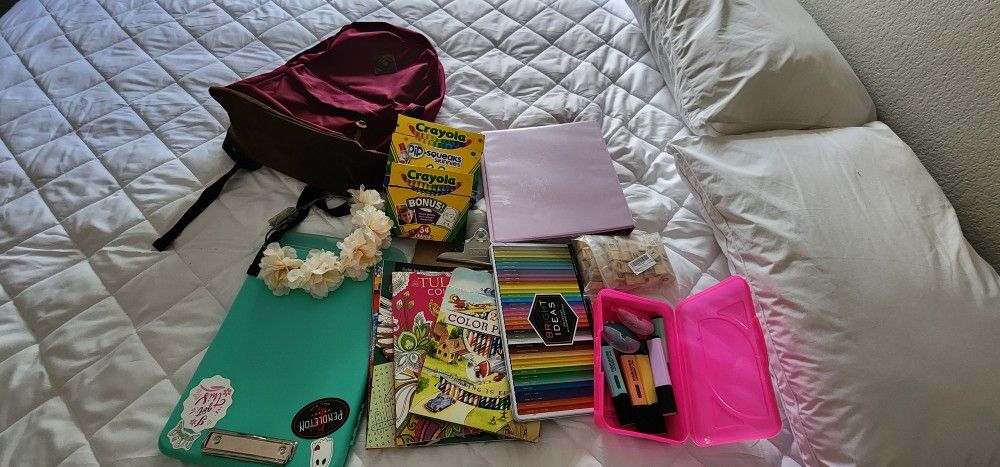 Backpack With Kids Stuff