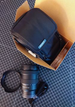 Sony FE 16-35mm f2.8 GM Lens for EF mirrorless cameras.
