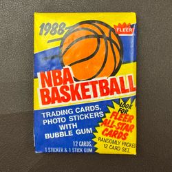 1988 Fleer Factory Sealed Pack NBA Basketball Michael Jordan