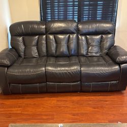 Double Recliner Couch