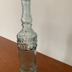 Ornate class bottle 13 inches tall