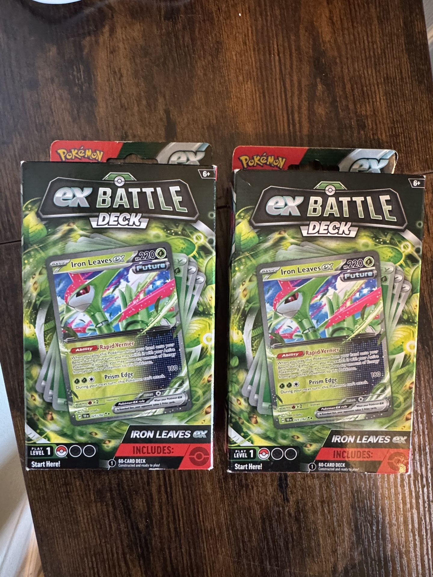 2 Pokémon Iron Leaves Ex Battle Decks 60 Cards In Each Deck