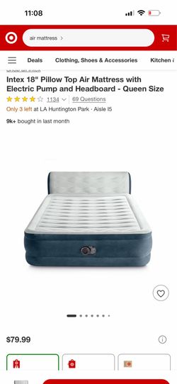 Queen Airmatress with headboard