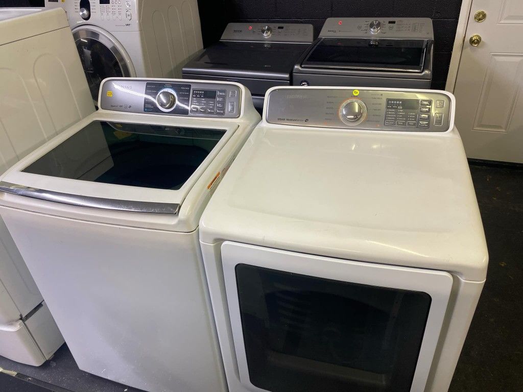 Glass top Washer And Dryer Set