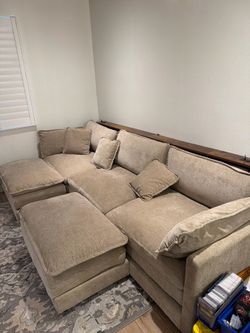 Sectional Couch + Tables