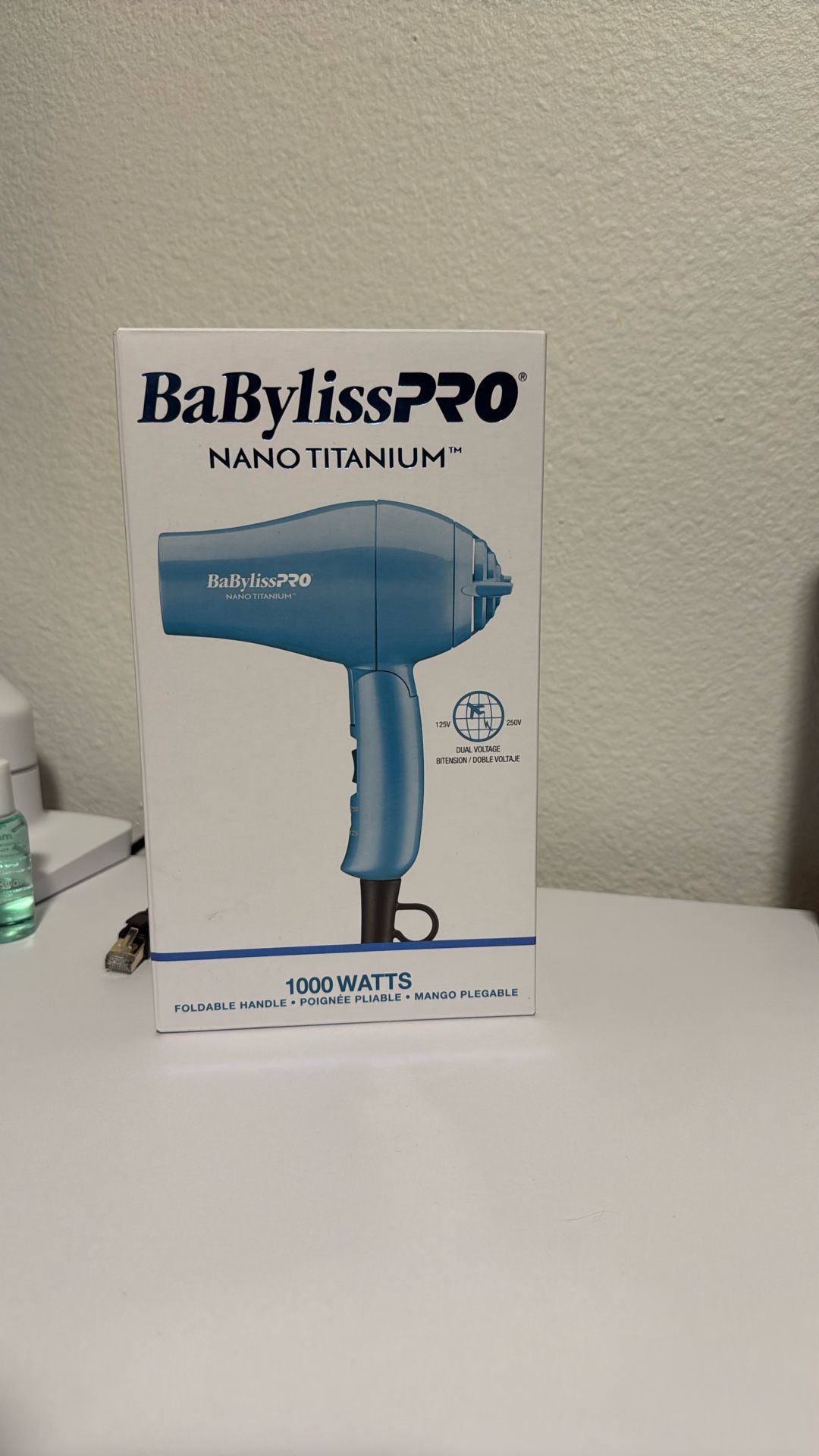 Brand New Nano Titanium Travel Hair Dryer, 1000 Watt Professional Blow Dryer with Concentrator