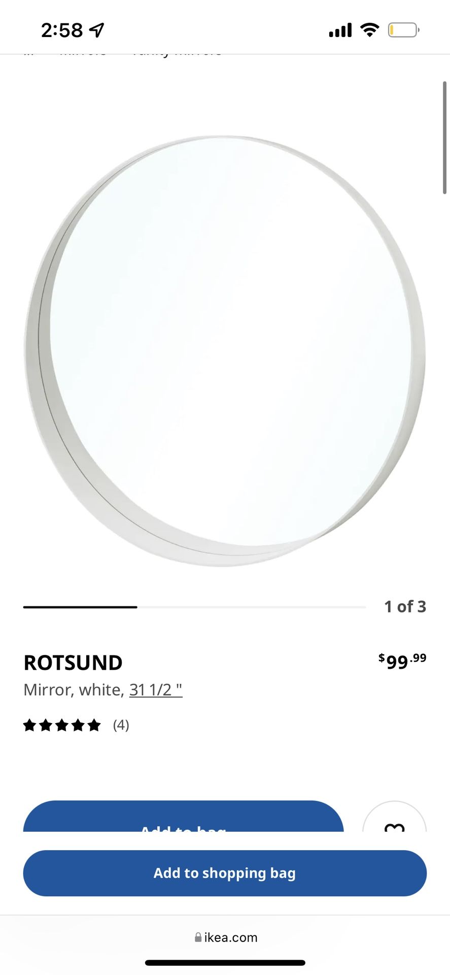 IKEA x OffWhite Markerad Distortion Mirror for Sale in Jacksonville, FL -  OfferUp