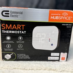 Commercial Electric Smart Thermostat WiFi Hubspace White C-Wire Adapter