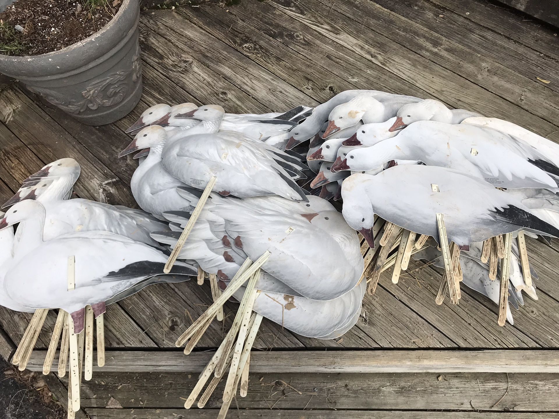 73 Outlaw brand snow goose decoy silhouettes