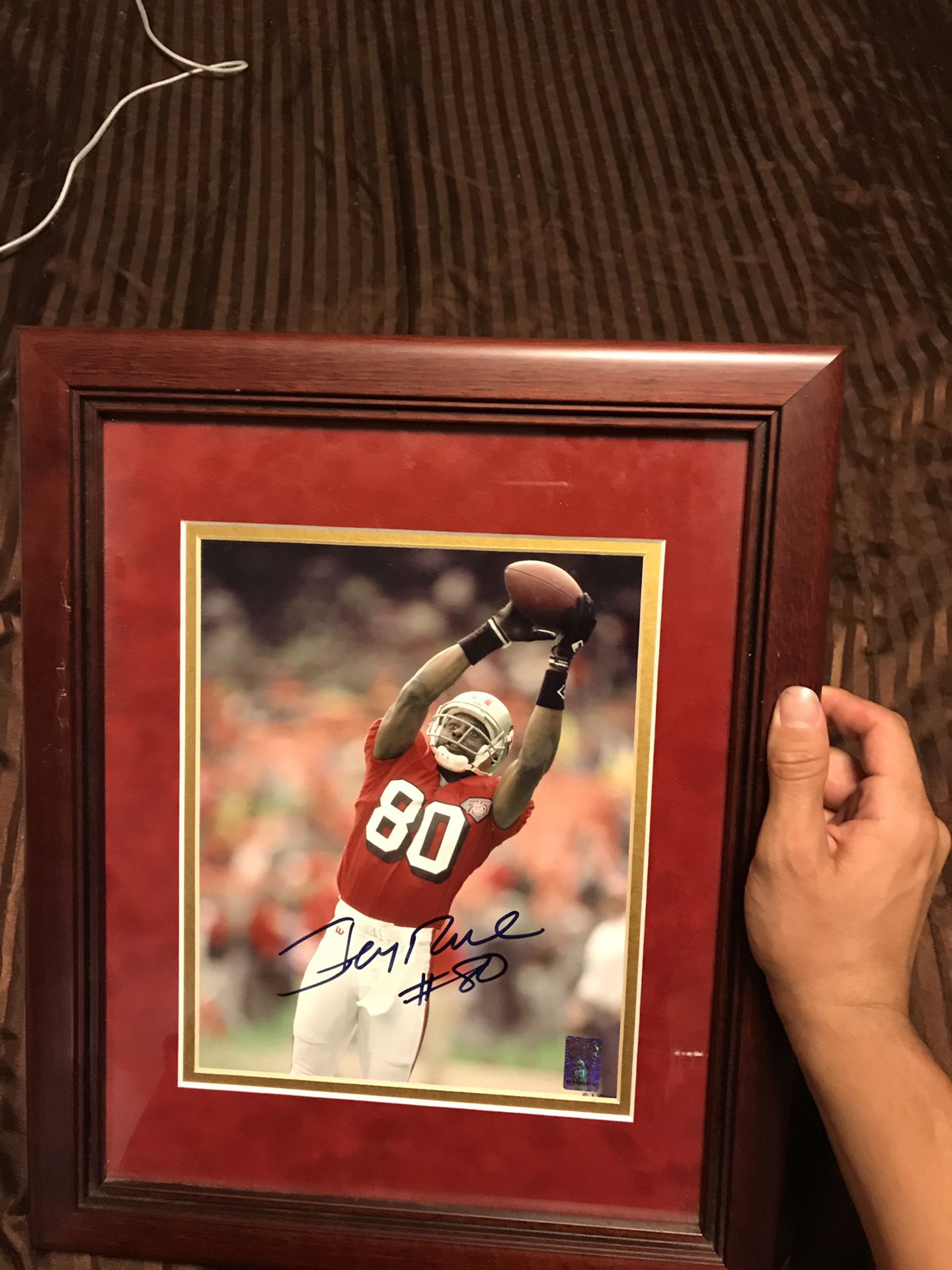 Signed and framed 49ers pics