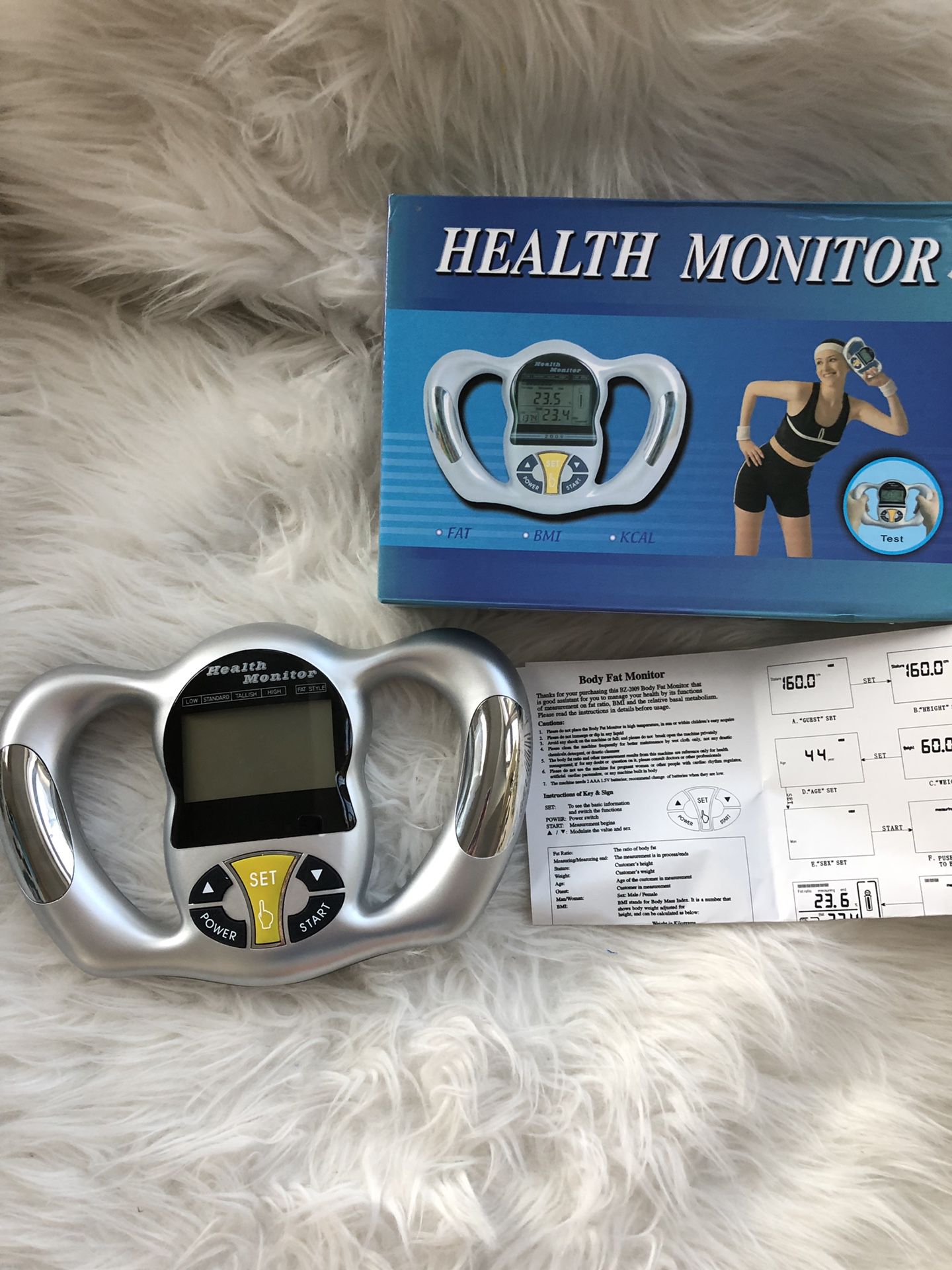 Body Fat Measuring Equipment BMI Meter Calculator Digital Calorie Measure