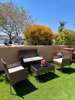Patio Set furniture outdoor dining lounge set conversation set with cushions
