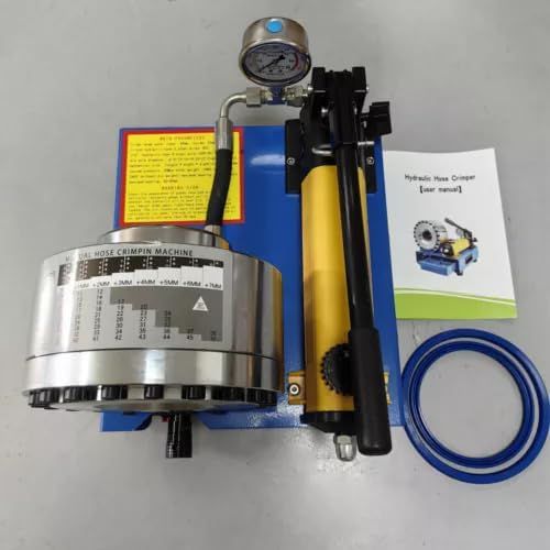 Manual Hydraulic Hose Crimper High Pressure Hose Pipe Crimping Machine+9pcs Dies