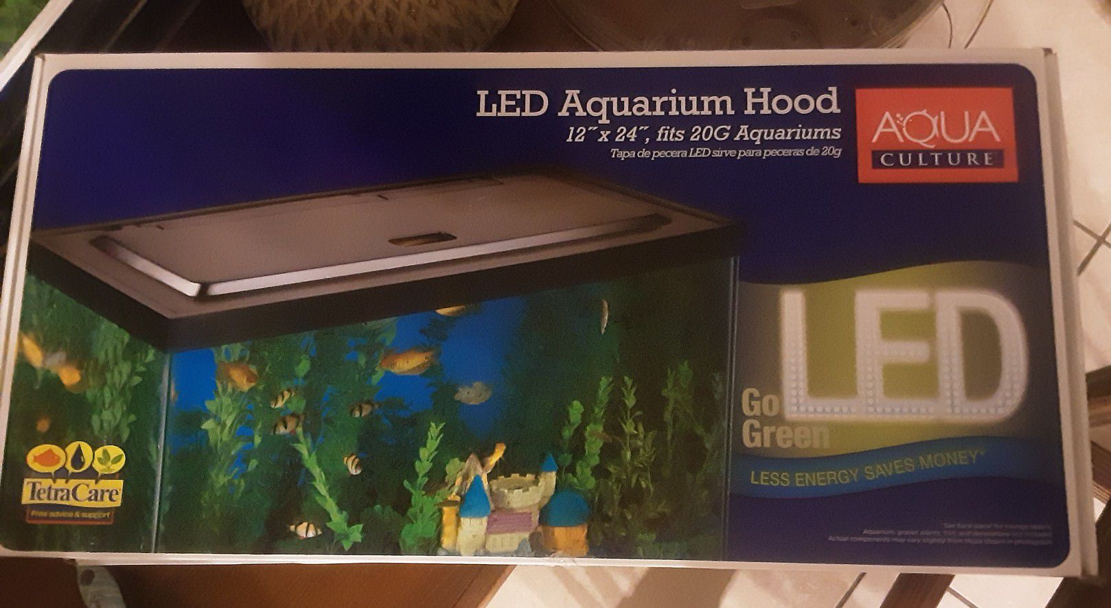 20 Gls. Fish Tank Hood With Lights 