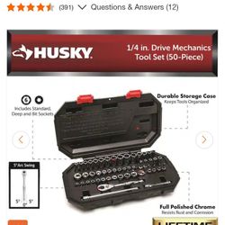 Shop Husky
1/4 in. Drive Mechanics Tool Set (50-Piece)