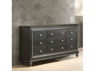 Kaitlyn Metallic Gray Dresser