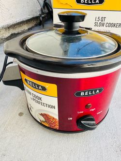 Bella 1.5 QT Red Slow Cooker