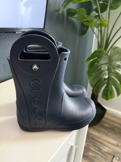 Children’s Green navy blue rain boots