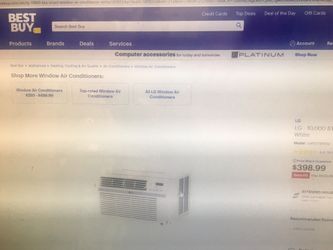 Brand New LG 10,000 btu window a/c with remote control