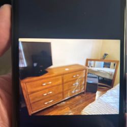 6 Drawer Dresser With Separate Nightstand TV not Included 