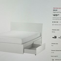 IKEA BED FRAME- MALM (Full)