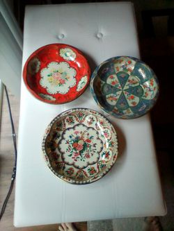 Metal candy dishes made in England 1971