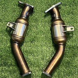 Q50 Q60 HKS Racing Lower Down Pipes Infiniti AMS Exhaust VR30 Parts