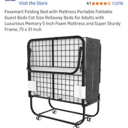 Folding Bed With Mattress 
