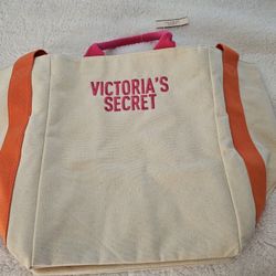 New Victoria Secret Canvas Large Tote Bag 