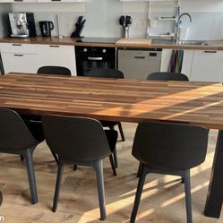 Ikea Gunneby Walnut Dining Table