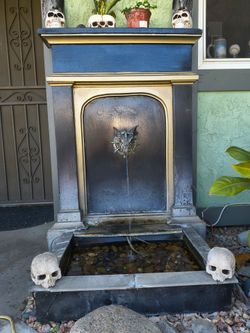 Outdoor Dragon Head Wall Water Fountain