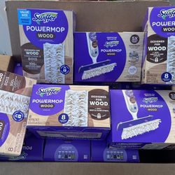 NEW Swiffer PowerMop Wood Floor Refills 8-Count — 17 Available