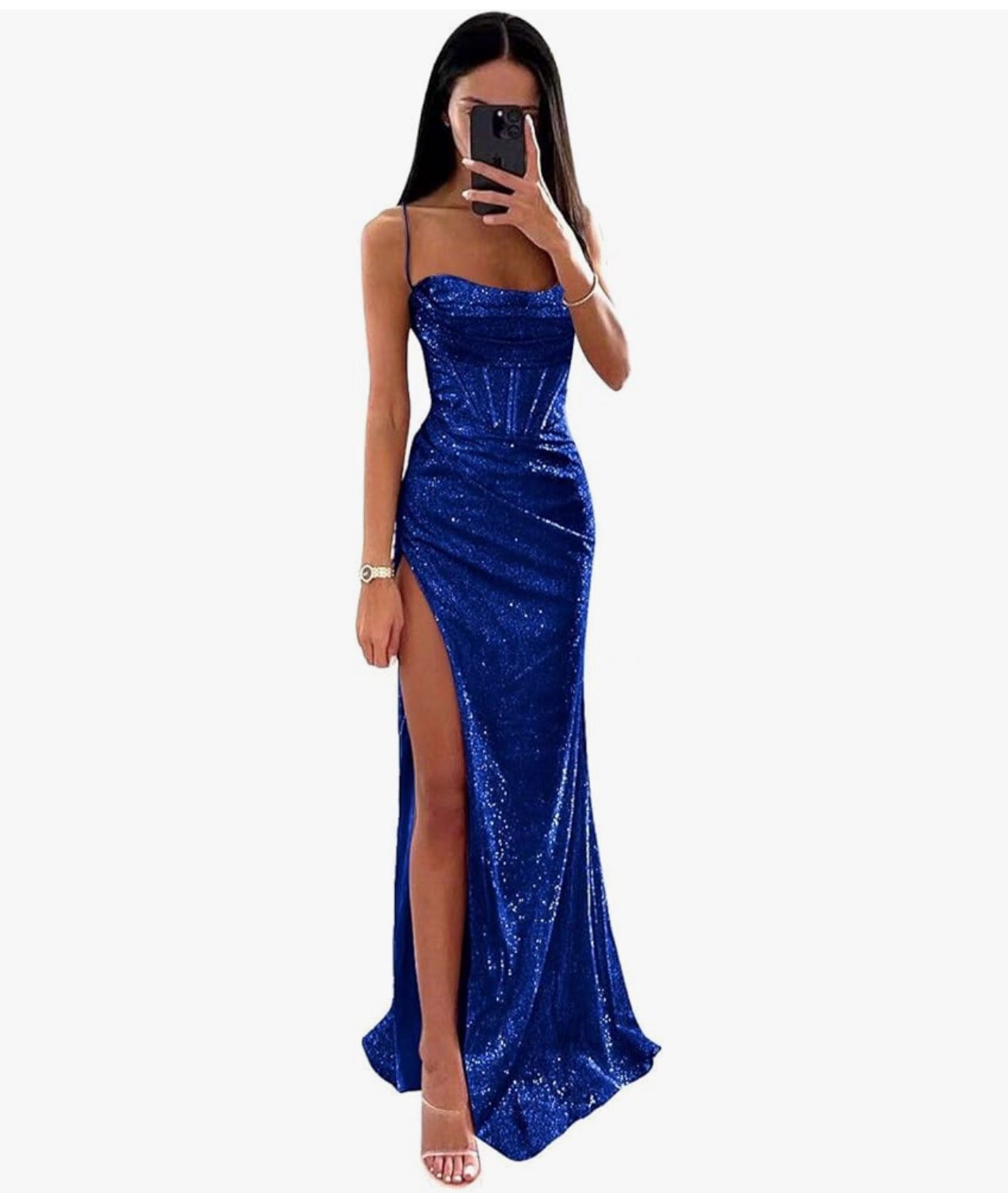 Blue Sparkling Dress 