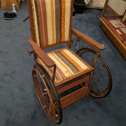 Vintage Wheelchair With 3 Wheels