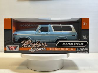 1978 Ford Bronco Diecast Model Car 1/24 Scale New In the Box By Motormax