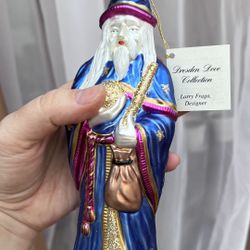Signed Wizard Christmas Tree Ornament