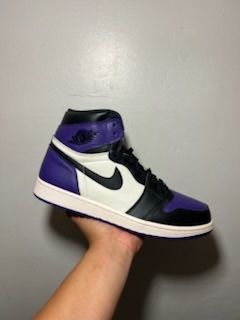 Jordan 1 High “Court Purple 1.0” Size 11.5 In Men