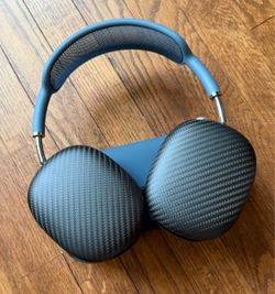 Apple AirPods Max 2 Noise Canceling Headphones Blue With Carbon Fiber Covers Bluetooth Music