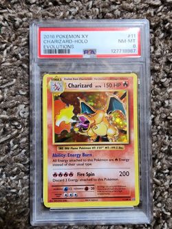 PSA 8 Charizard Holo 11/108 XY Evolutions 2016