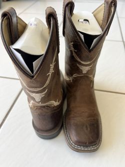 SMOKY MOUNTAIN KIDS - LOGAN WESTERN BOOT - SQUARE TOE Size 12