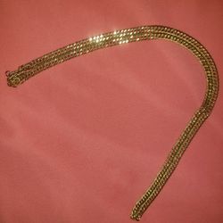 32 In 18Karat Gold Chain  Unisex  