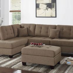 Sectional Sofa With Ottoman